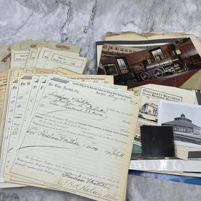 Huge Lot Railroad Ephemera Dating to 1870s TF6