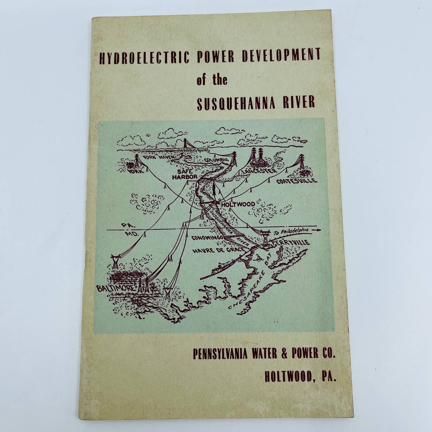 1949 Hydroelectric Power Development Susquehanna River Booklet Holtwood PA C10