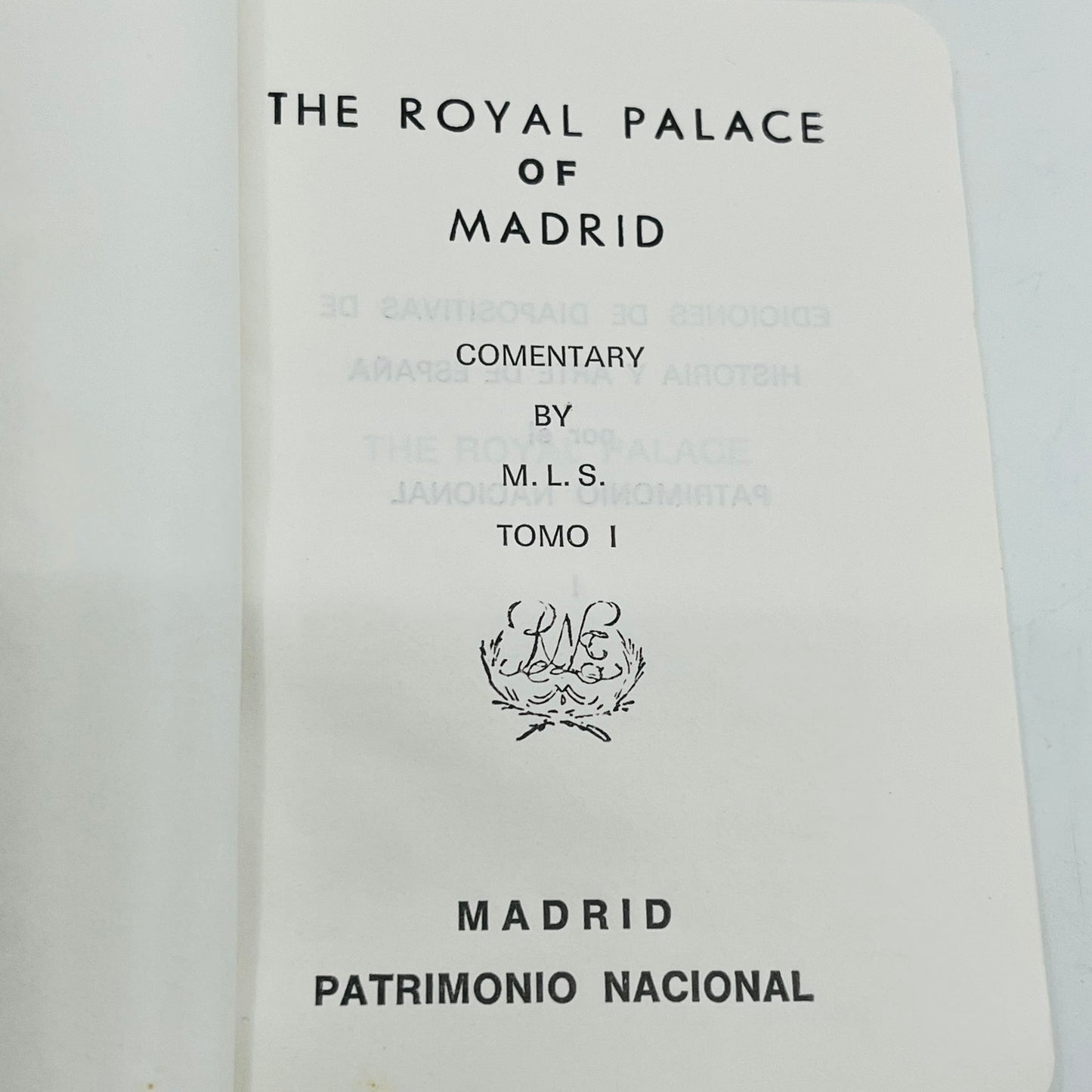 1967 The Royal Palace of Madrid Commentary MLS Tomorrow II Spain Booklet P9-13