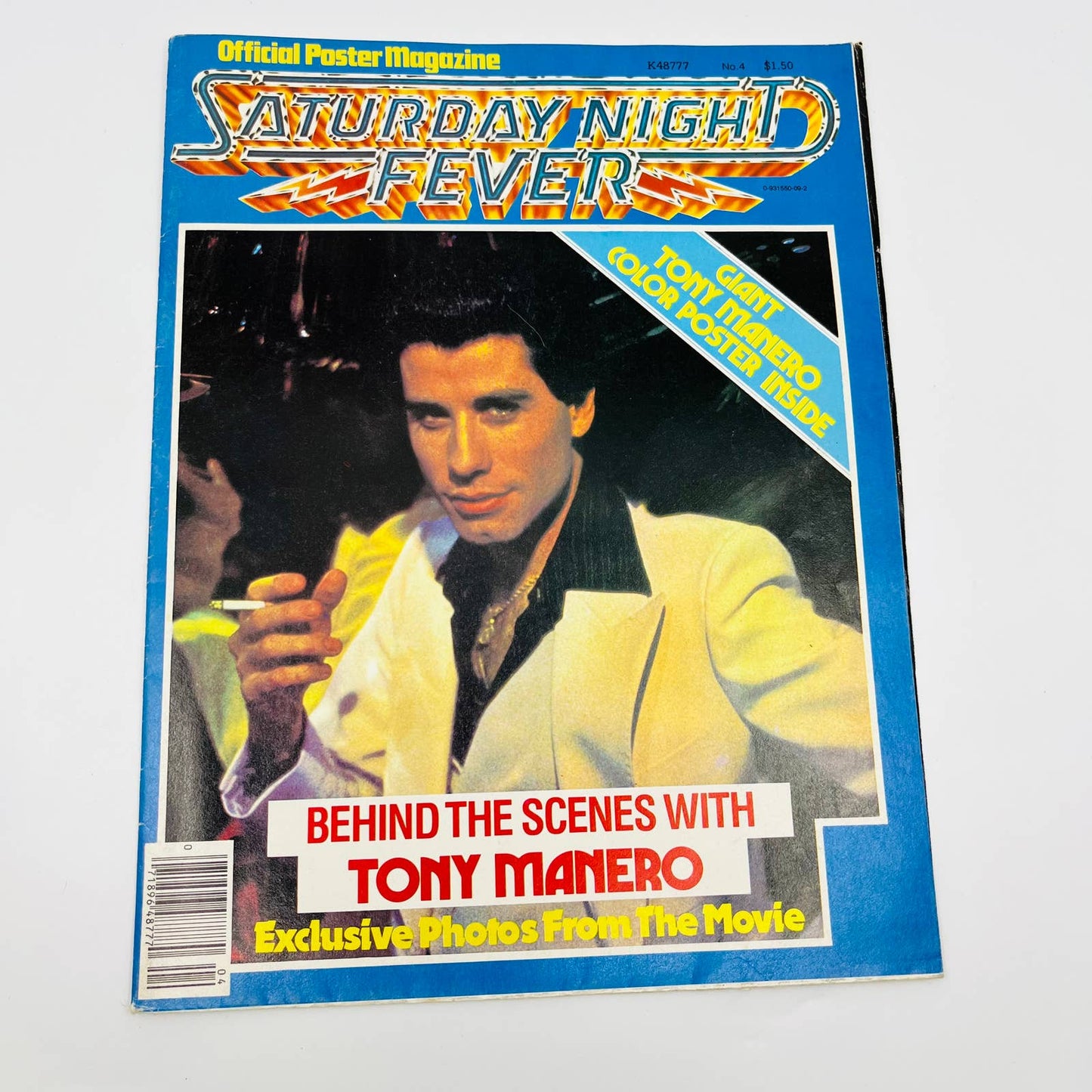 Vintage Saturday Night Fever Official Poster Magazine # 4 - 22x34” BA1