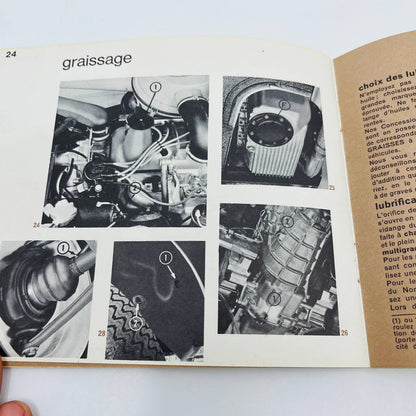 1966 CITROEN DS 21 MECANIQUE OWNER'S MANUAL FRENCH BA1