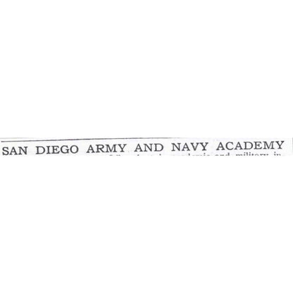 San Diego Army & Navy Academy Thomas A. Davis Pacific Beach CA - 1921 Ad TJ7-S6