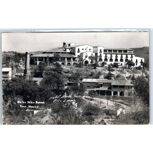 Hotel De La Borda Taxco Mexico - Original RPPC Postcard TJ7-MP
