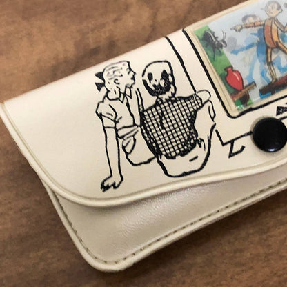 1950s Children’s Lenticular Eyeglasses Case Pinocchio Hammering Cricket Graphic