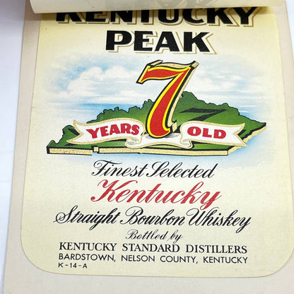 Kentucky Peak Whiskey Label Set of 2 Kentucky Standard Distillers Greenbrier