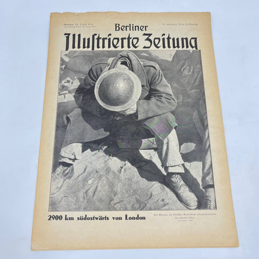 WWII Berliner Illustrated Newspaper Jun 5 1941 2900km Southeast of London FL3