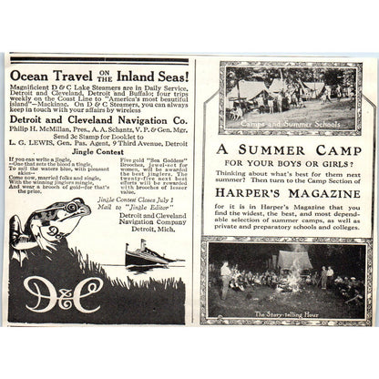 c1920 Harper's Magazine Ad - Hotel Sippican Marion MA Harry T. Miller EA3