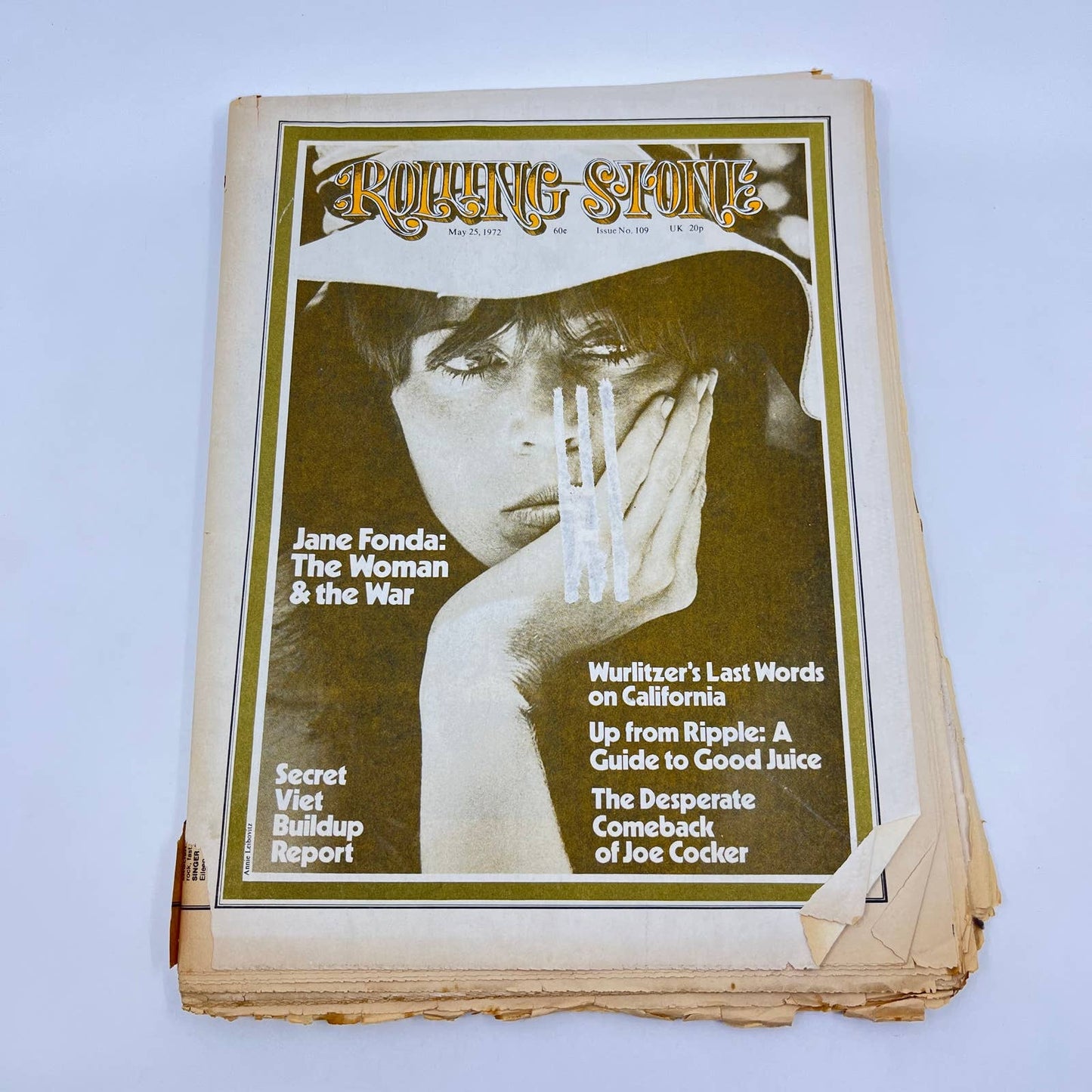 Rolling Stone Magazine May 25 1972 Jane Fonda Joe Cocker TF8