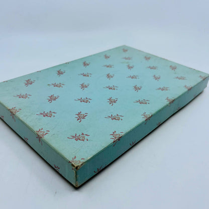 Vintage Blue and Pink Gift Box 7 x 11 x 1 TD7