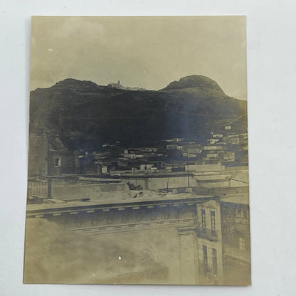 1903 Original Sepia Photograph View of Zacatecas and La Bufa Mexico AC7