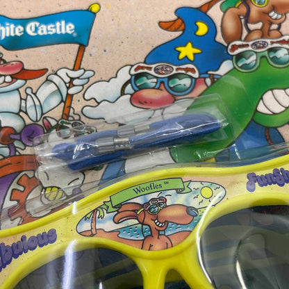 White Castle Restaurant Kid’s Meal Yellow Woofles FunShades SEALED NOS TI4