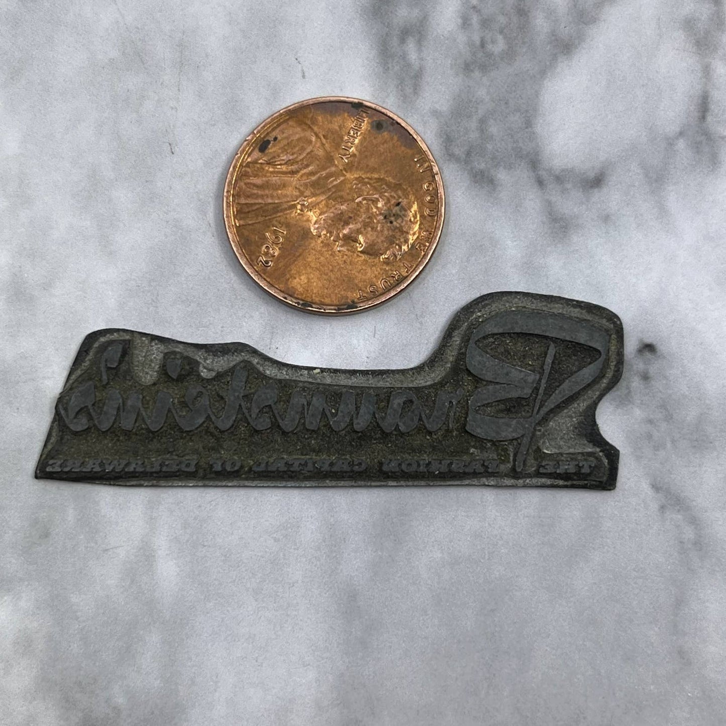 Vintage Printers Block Plate Braunstein’s Fashion Capital of Delaware SE824