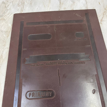Vintage Newspaper Ad Metal Printing Plate & Flong FAIRWAY Fancy Nuts Fargo TC9-1