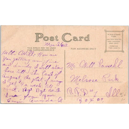 A Trip in Farmland Illustration 1909 Postcard TK1-P15