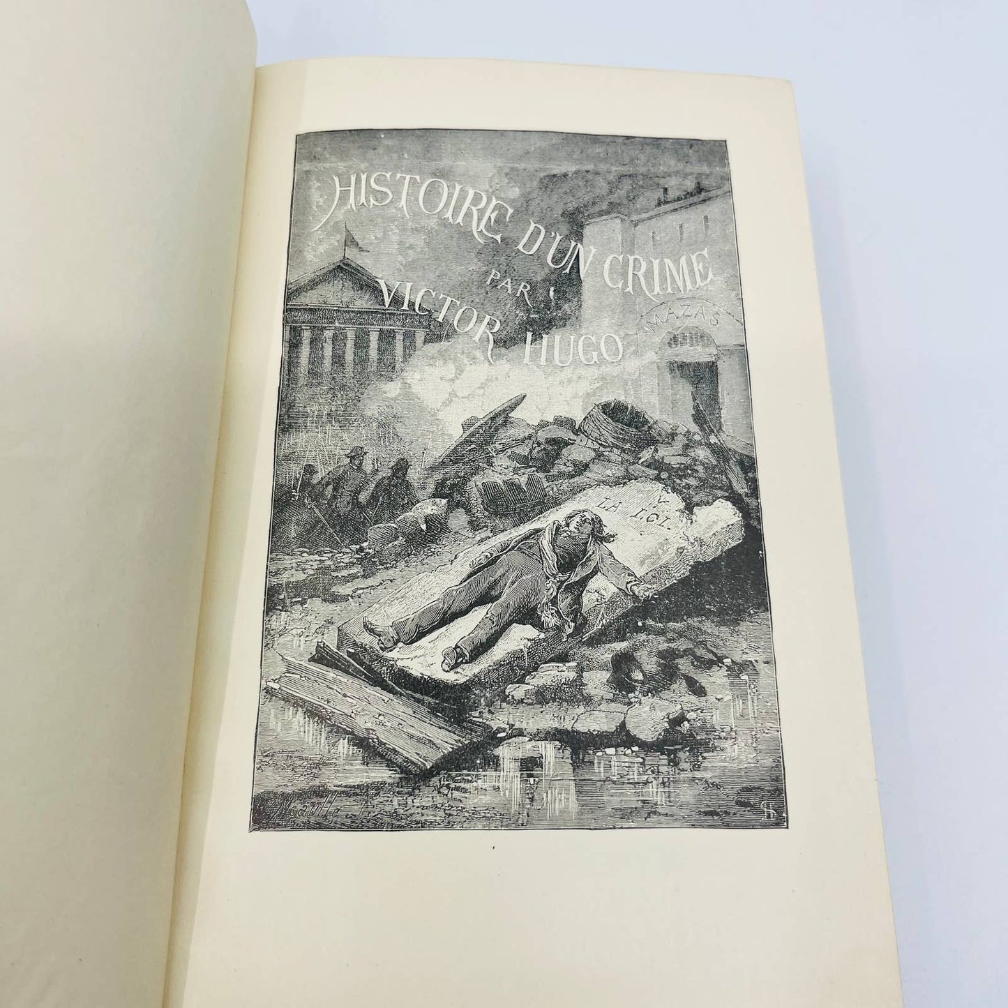 1888 History of a Crime Victor Hugo English Huntington Smith T.Y. Crowell BA4