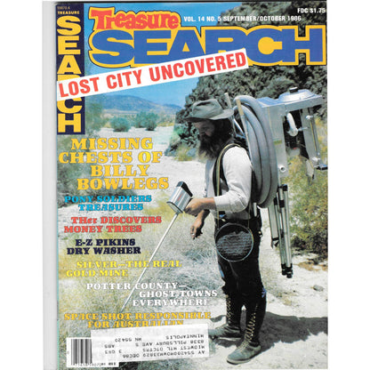 Treasure Search Magazine 1986 Sept/Oct Metal Detecting Gold Diamonds M2