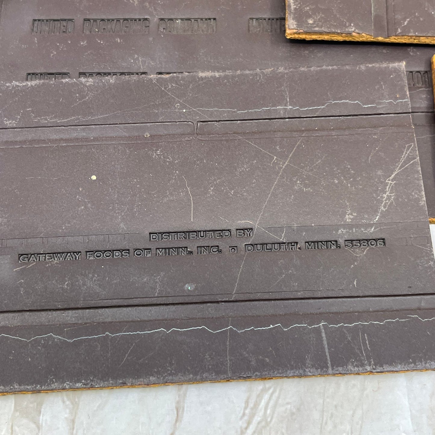Vtg Newspaper Ad Printing Plate Flong Set of 6 MN Duluth Albert Lea TC9-3