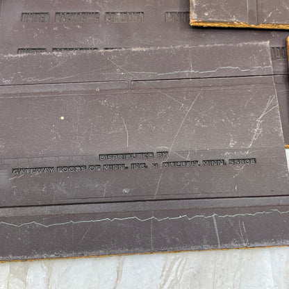 Vtg Newspaper Ad Printing Plate Flong Set of 6 MN Duluth Albert Lea TC9-3