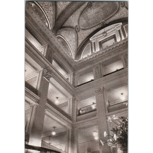 Marshall Field & Co Chicago South Rotunda View Original Postcard TK1-25