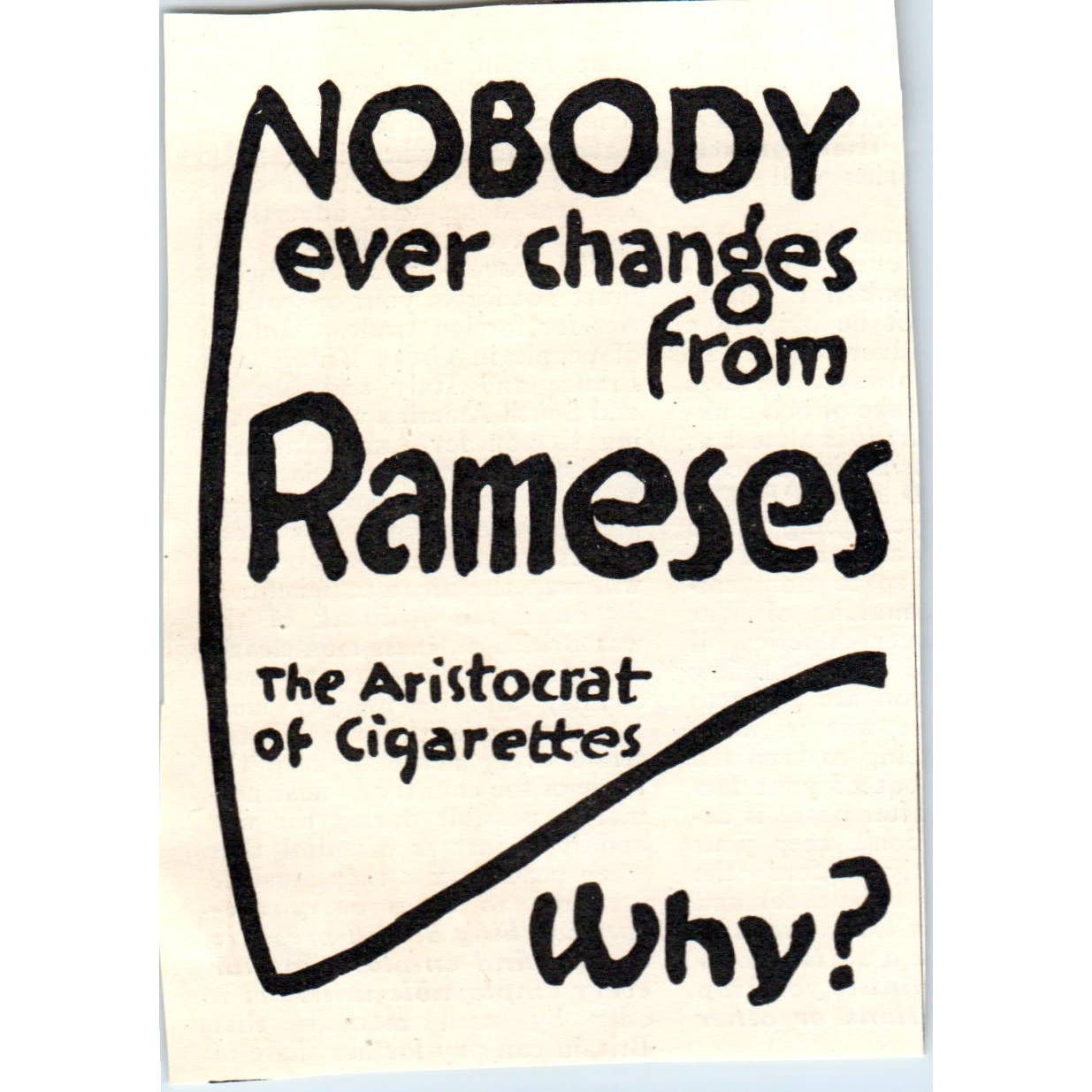 c1920 Harper's Magazine Ad - Rameses The Aristocrat of Cigarettes EA3-4