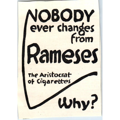 c1920 Harper's Magazine Ad - Rameses The Aristocrat of Cigarettes EA3-4