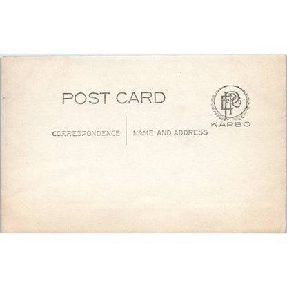 Antique Postcard RPPC Illinois Aurora St Nicholas Church SE8