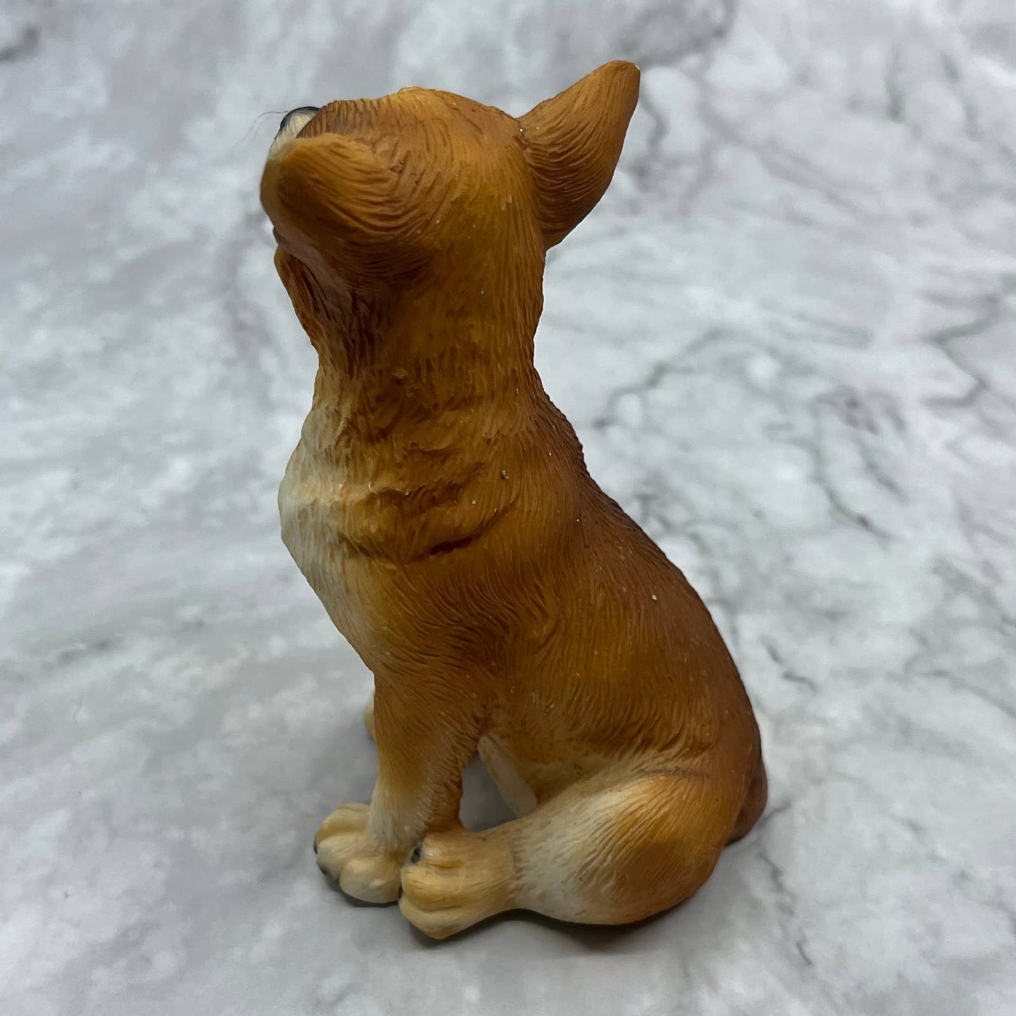 Vintage Hand Painted Cast Resin Chihuahua Dog Figurine 4” TE2