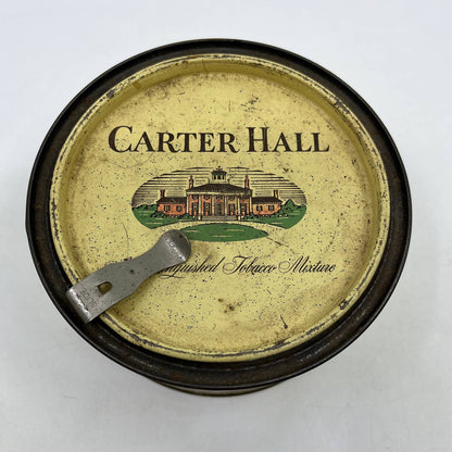 Vintage Tobacco Tin CARTER HALL from R.J. REYNOLDS Company w/ Opener TI2