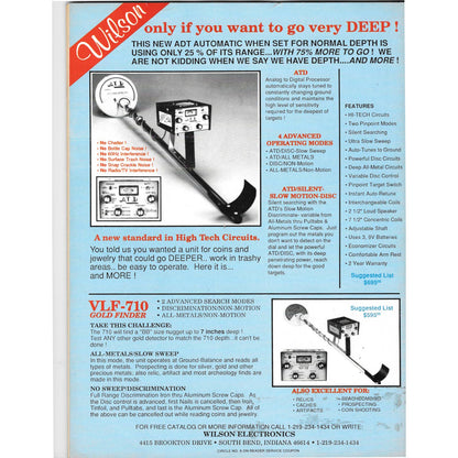 Treasure Search Magazine 1989 Jan/Feb Metal Detecting Gold Diamonds M2