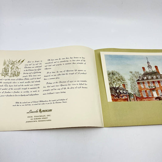 1950 Lincoln Mercury   Christmas Promo Print Dick Thackeray Johnstown PA TE2