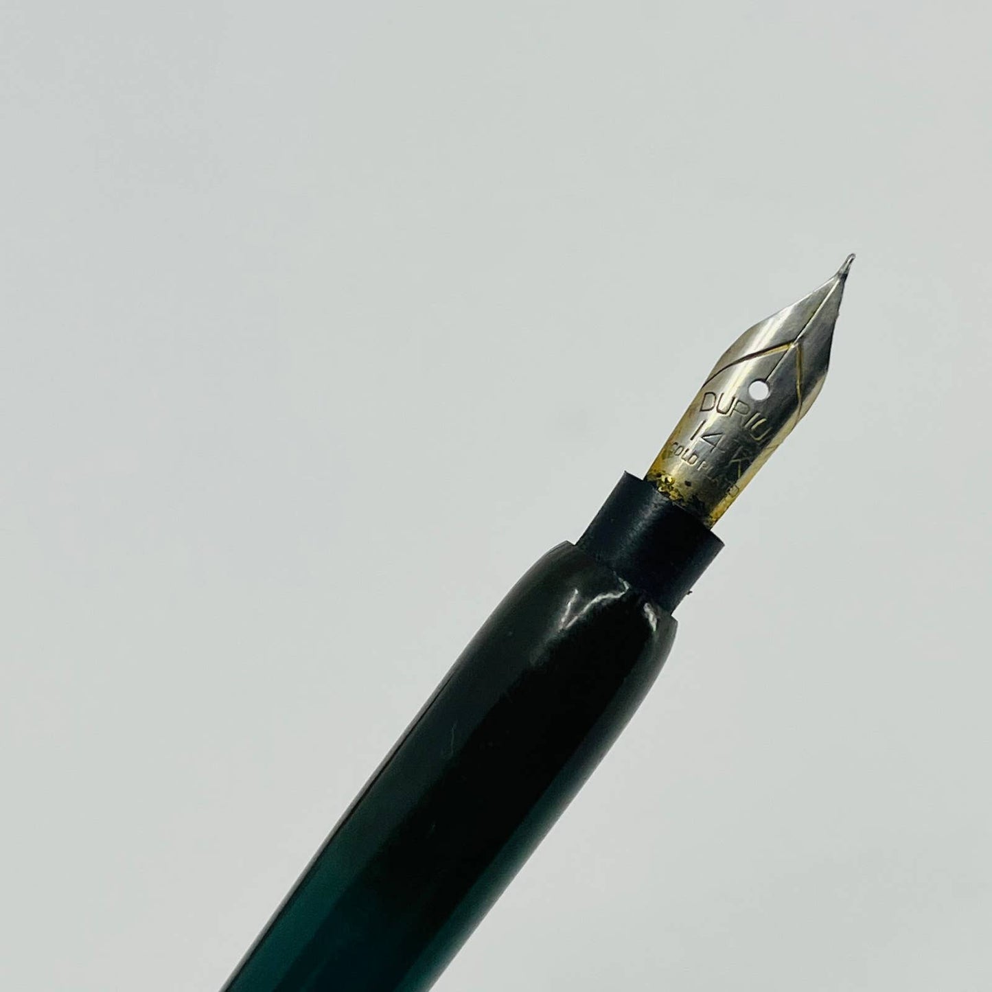 VTG Fountain Dip Pen Celluloid Turquoise w/ Durium Nib SB3