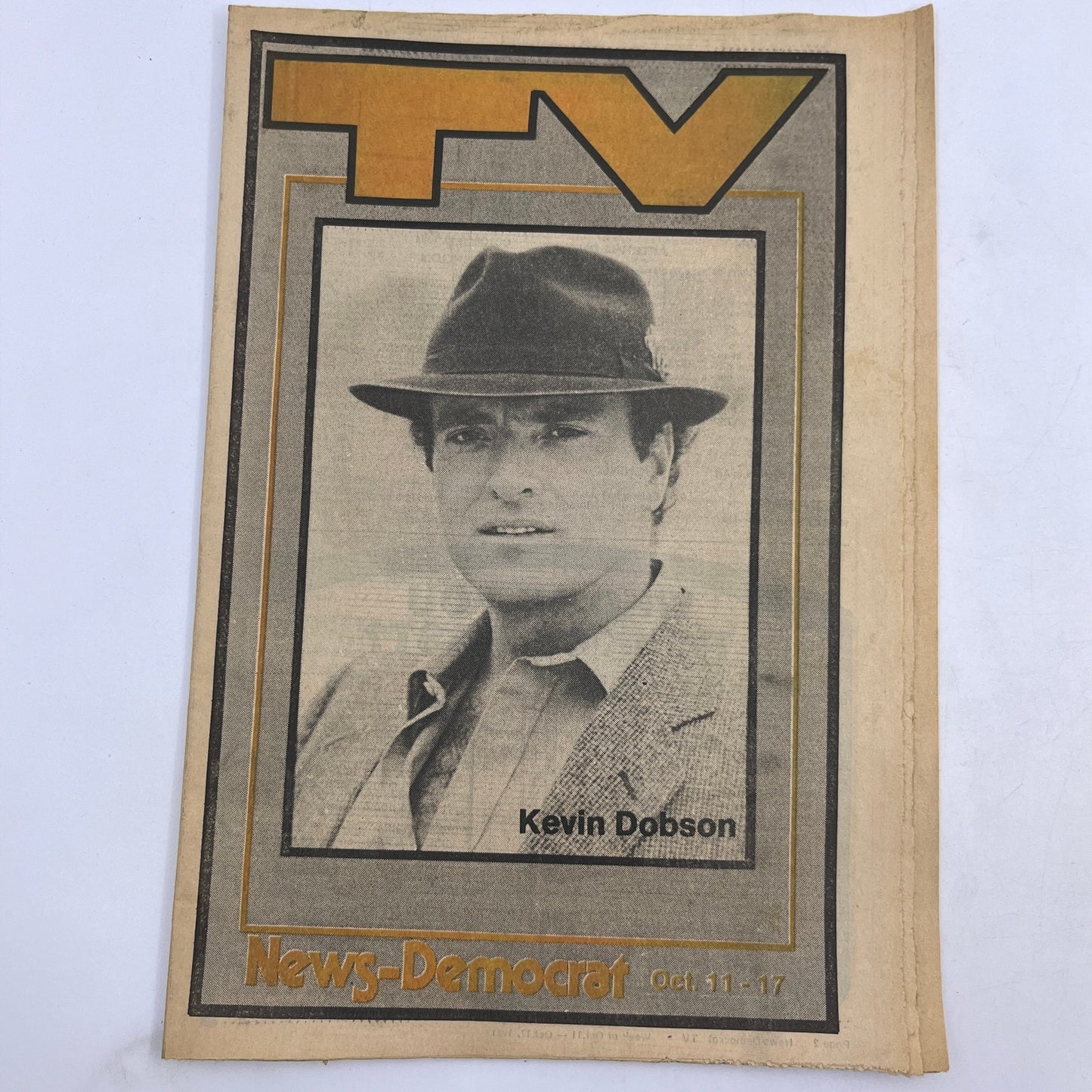 1981 Oct 11 Bellville IL News-Democrat TV Listings Magazine  Kevin Dobson A18