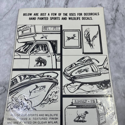 1986 NEW NOS Decorcal Sports & Wildlife Decal W-32 Bald Eagle Head FL5