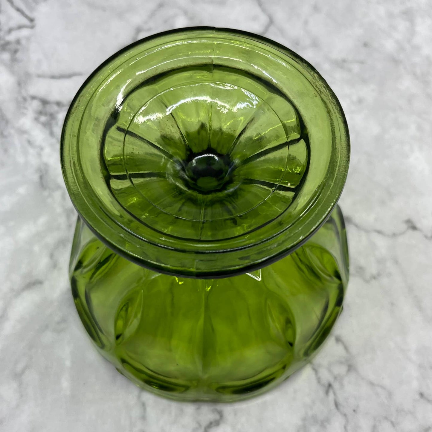 Vintage Anchor Hocking Fairfield Green Ice Cream Dessert Sorbet Bowl 3.5x4.5 TC4