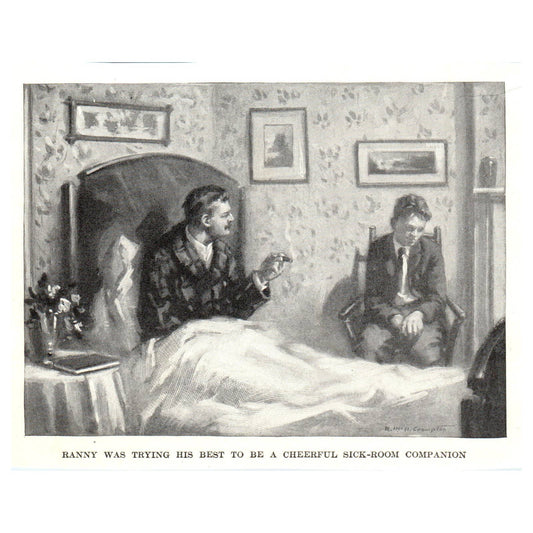 Ranny Trying Best to Be Sick Room Companion - 1921 Original Illustration TJ7-S