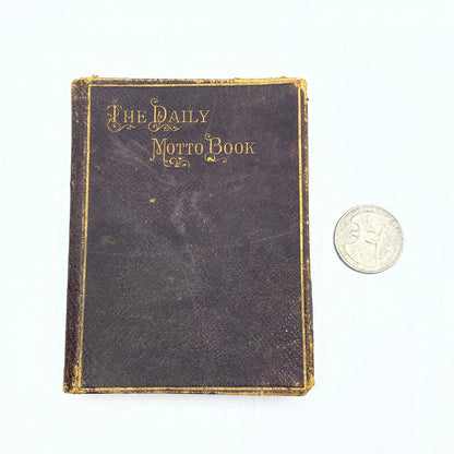 1886 The Daily Motto Birthday Calendar and Poetry Book Frederick & Warne Co. TG2