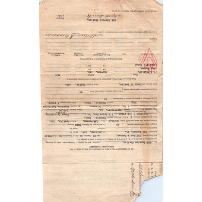 1929 Durant Coupe Sales Agreement Malvern Hot Springs Arkansas AD4