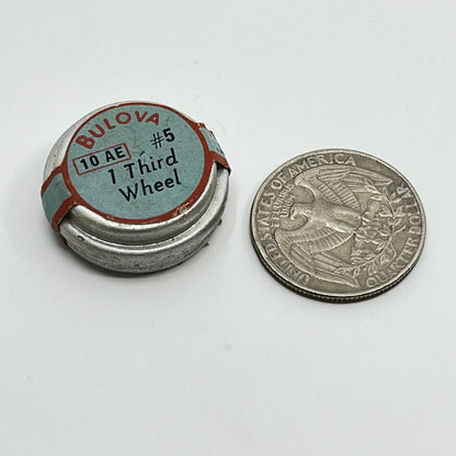 Vintage Bulova Watch Part Tin 10AE #5 1 Third Wheel (TIN ONLY) SC7