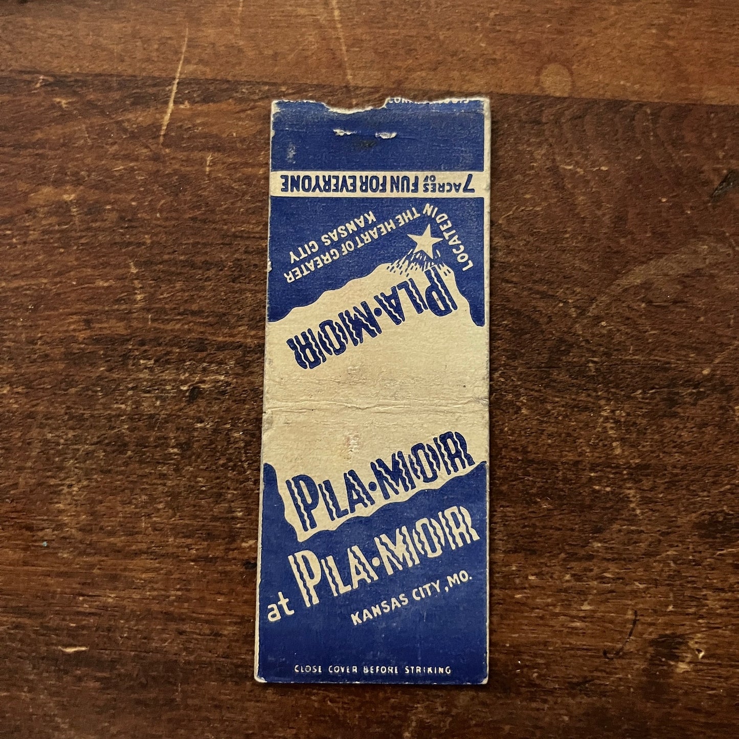 Pla-Mor Kansas City MO Advertising Matchbook Cover MM11-4