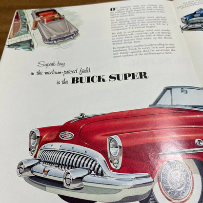 1953 Buick’s Greatest Cars in 50 Years Full Color Deluxe Sales Brochure B4