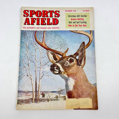 1954 Dec Sports Afield Magazine Grouse Hunting Bait and Surf Casting TE8