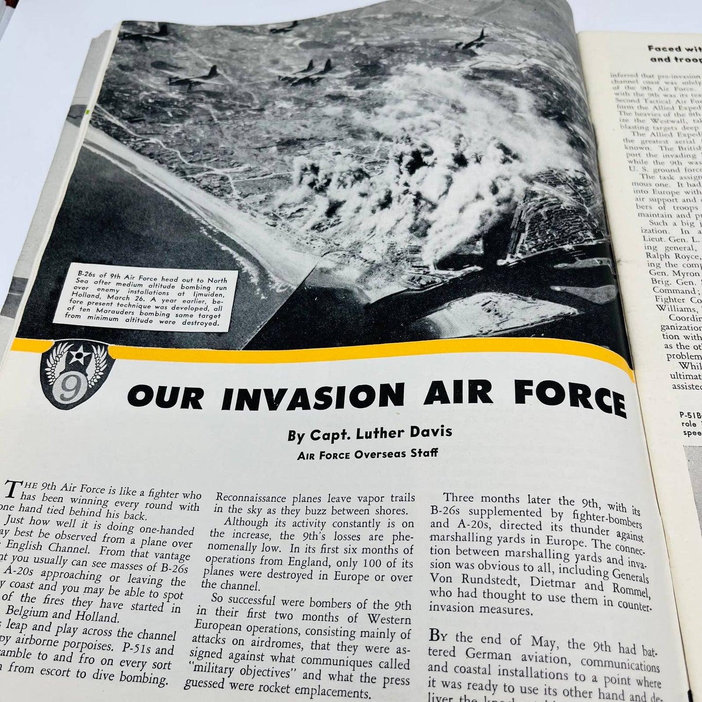 AIR FORCE Magazine July1944 B-29 Superfortress AAF OFFICIAL SERVICE JOURNAL BA3