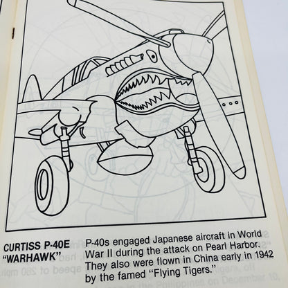 1980 United States Air Force Museum Coloring Book UNUSED V37-3