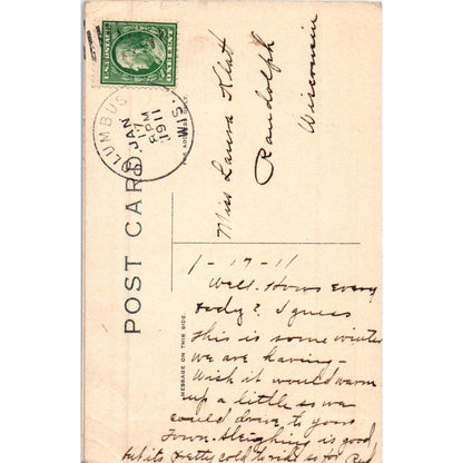 Dutch Kids Ice Cream Soda Columbus WI 1910 Original Postcard P2-8