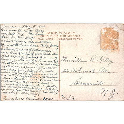 Jericho - Vista De Jericho 1926 - Original Postcard TJ9-P1