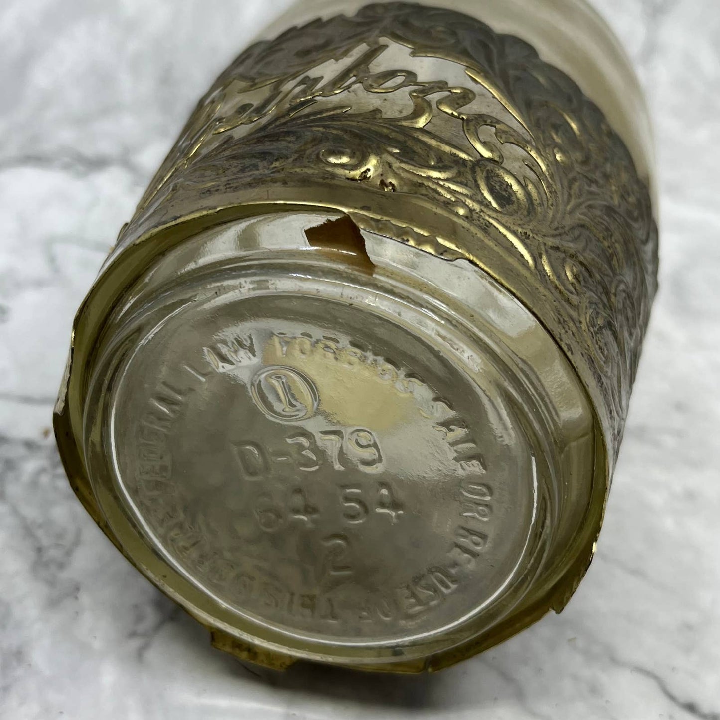 c1950 Decanter with Stopper, Old Cabin Still Bourbon Bottle TC4
