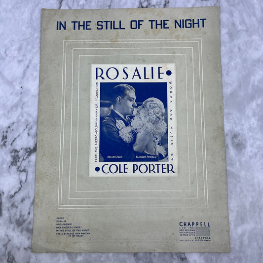 1937 "Rosalie" By Nelson Eddy, Eleanor Powell Sheet Music (Vintage) V42-2