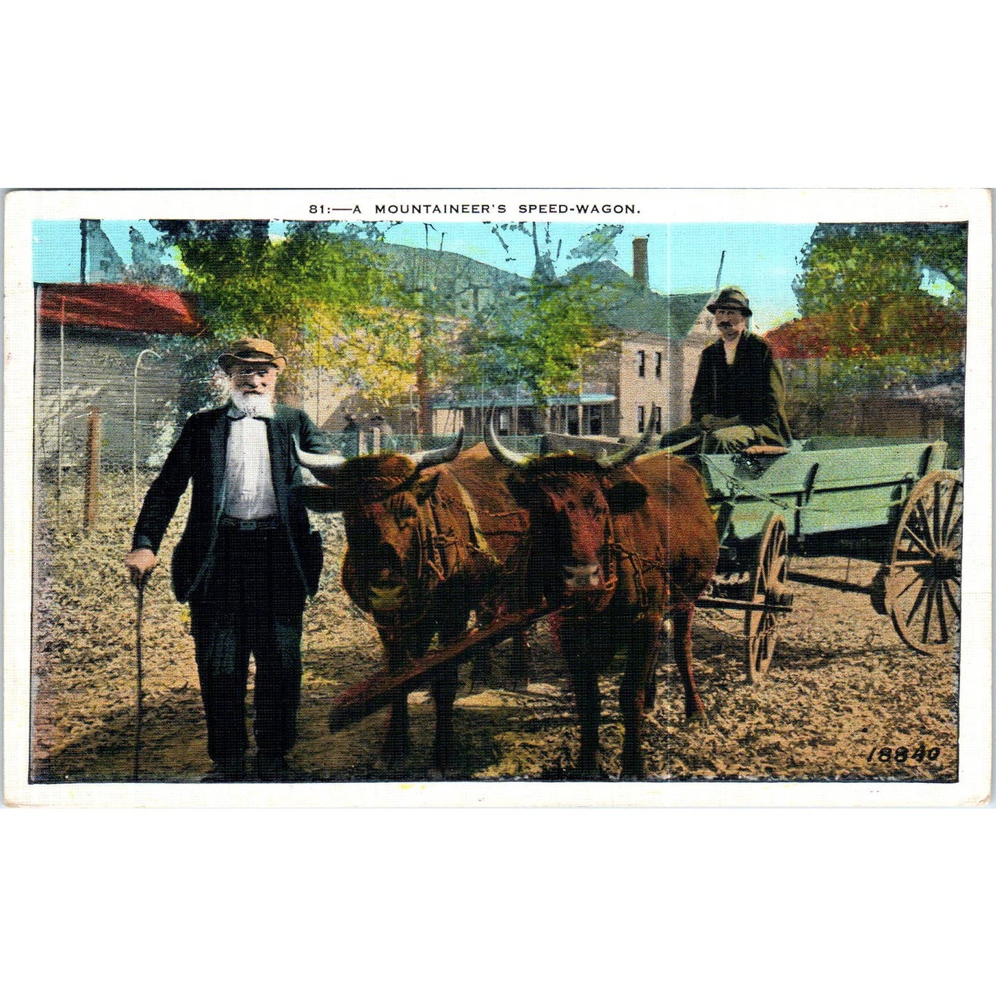 A Mountaineer's Speed Wagon 1938 Original Postcard TK1-P19