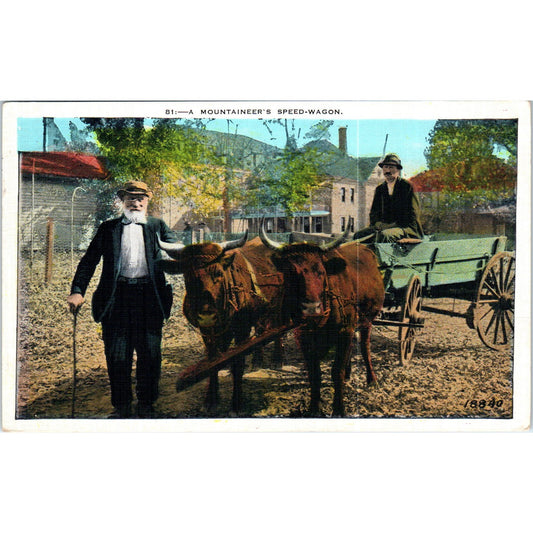 A Mountaineer's Speed Wagon 1938 Original Postcard P2-4