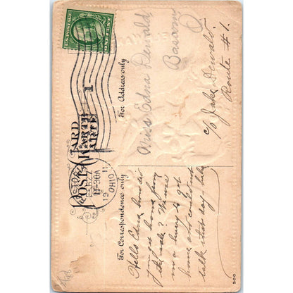 Help Wanted Afraid of Dark Dwig Cartoon 1911 Original Postcard TK1-24